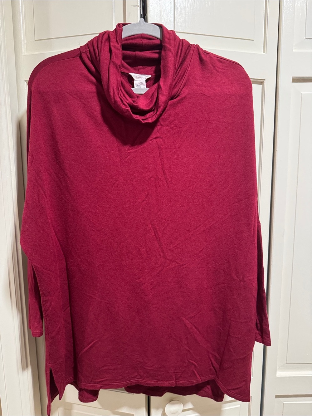 Caslon Wine Cowl Neck Sweater